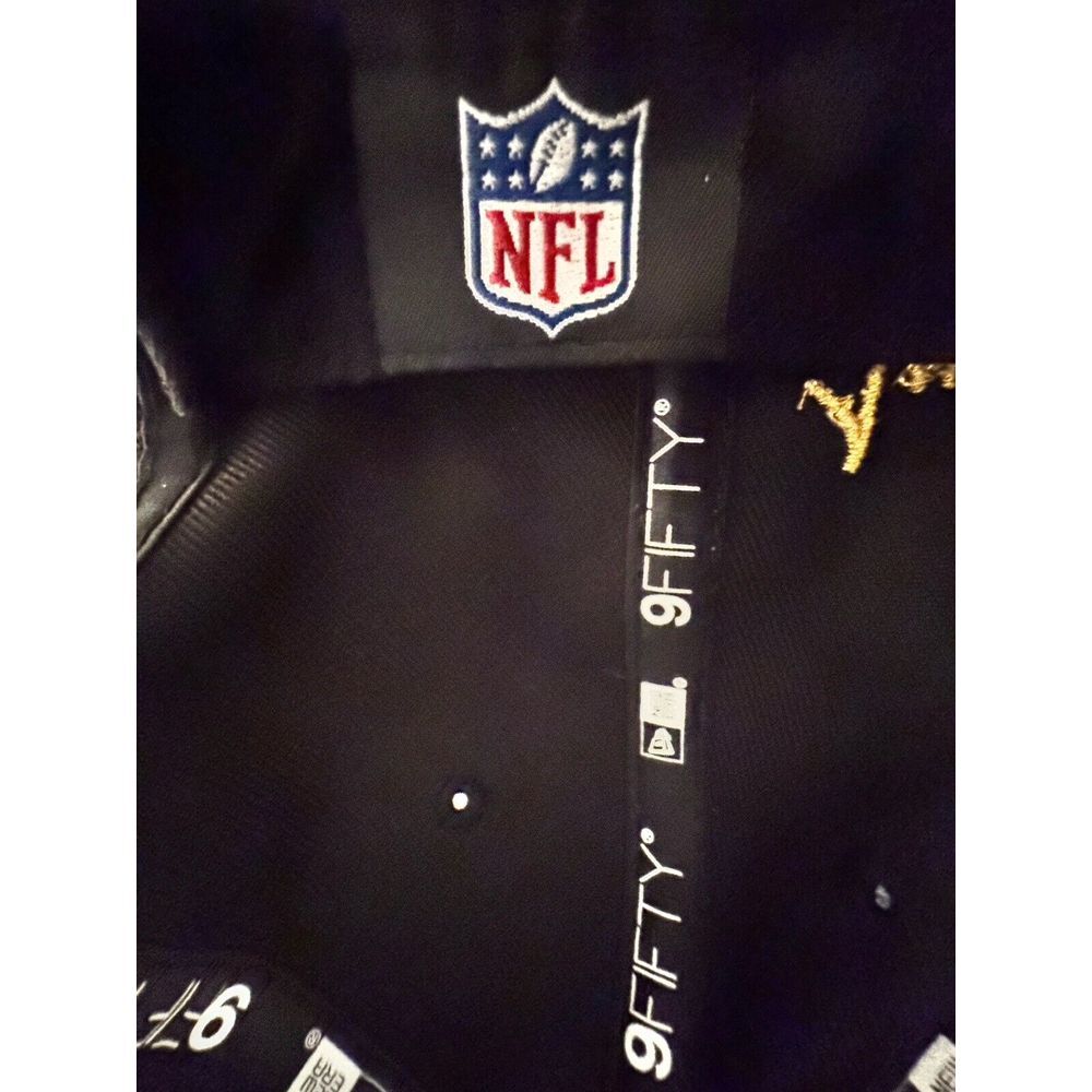 Kansas City Chiefs Fitted Hat Cap ALL BLACK Wool Blend TY A 10 New Era - Picture 7 of 7